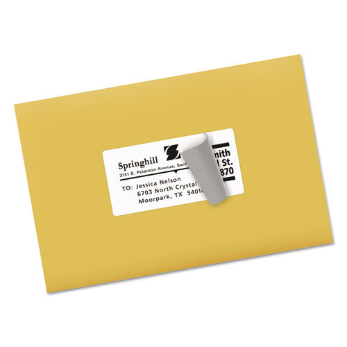 Shipping Labels W/ Trueblock Technology, Laser Printers, 2 X 4, White, 10/sheet, 250 Sheets/box