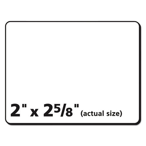 Durable Permanent Id Labels With Trueblock Technology, Laser Printers, 2 X 2.63, White, 15/sheet, 50 Sheets/pack