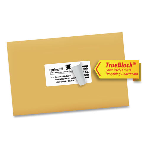 Shipping Labels W/ Trueblock Technology, Inkjet Printers, 2 X 4, White, 10/sheet, 25 Sheets/pack