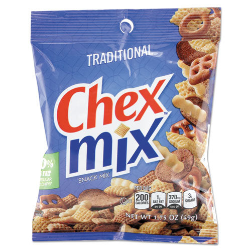 Chex Mix, Traditional Flavor Trail Mix, 3.75 Oz Bag, 8/box