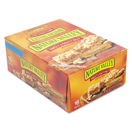 Barras de granola, cereal de maní con nuez dulce y salada, barra de 1.2 oz, 16/caja