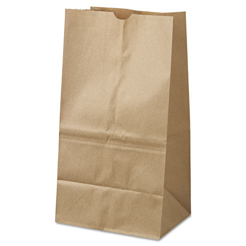 Bolsas de papel para comestibles, capacidad de 40 libras, n.° 25 en cuclillas, 8.25" x 6.13" x 15.88", kraft, 500 bolsas