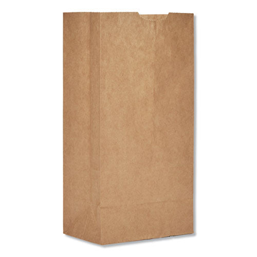 Bolsas de papel para comestibles, capacidad de 30 lb, n.º 4, 5" x 3.33" x 9.75", kraft, 500 bolsas