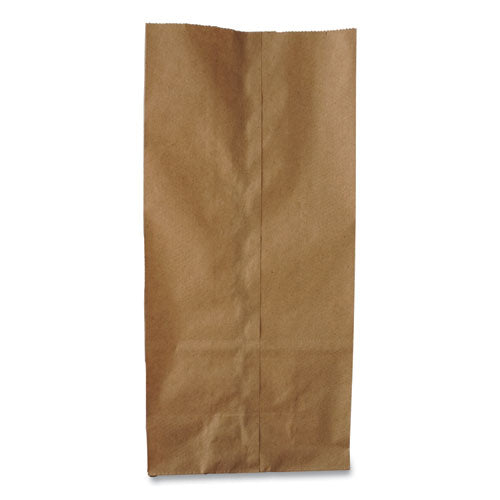 Bolsas de papel para comestibles, capacidad de 35 lb, n.º 6, 6" x 3.63" x 11.06", kraft, 500 bolsas