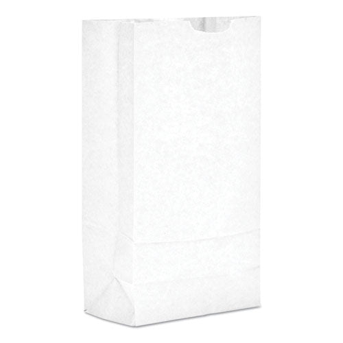 Bolsas de papel para comestibles, capacidad de 40 lb, n.º 20, 8.25" x 5.94" x 16.13", blanco, 500 bolsas