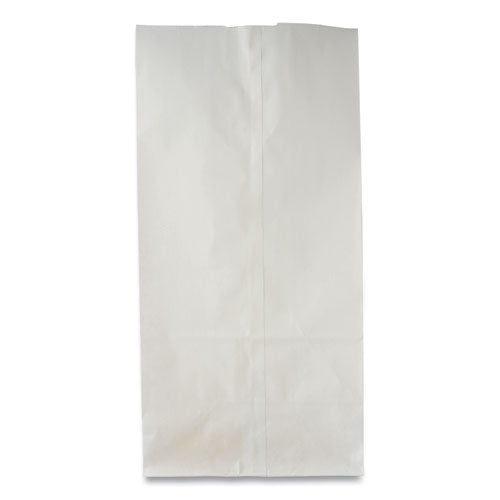 Bolsas de papel para comestibles, capacidad de 30 lb, n.° 2, 4.31" x 2.44" x 7.88", blanco, 500 bolsas