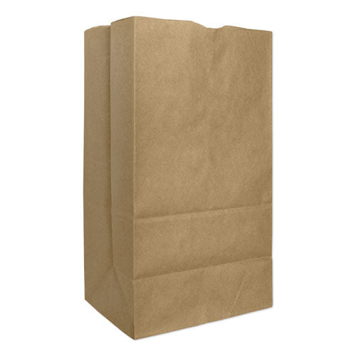 Bolsas de papel para comestibles, capacidad de 57 lb, n.º 25, 8.25" x 6.13" x 15.88", kraft, 500 bolsas