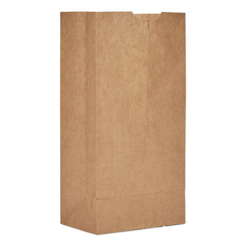Bolsas de papel para comestibles, capacidad de 50 lb, n.º 4, 5" x 3.13" x 9.75", kraft, 500 bolsas