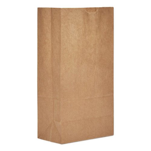 Bolsas de papel para comestibles, capacidad de 50 lb, n.° 5, 5.25" x 3.44" x 10.94", kraft, 500 bolsas