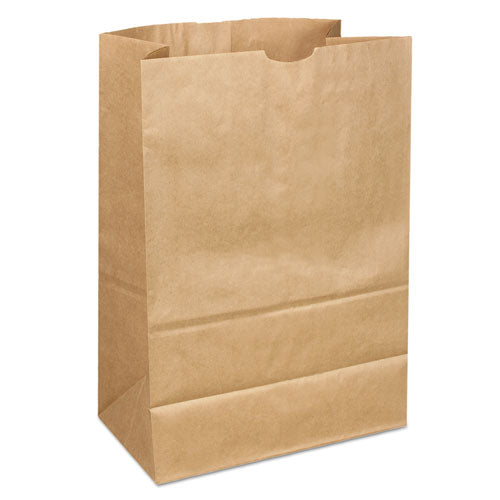 Bolsas de papel para comestibles, asa adjunta, capacidad de 30 lb, 1/6 bbl, 12 x 7 x 17, kraft, 300 bolsas