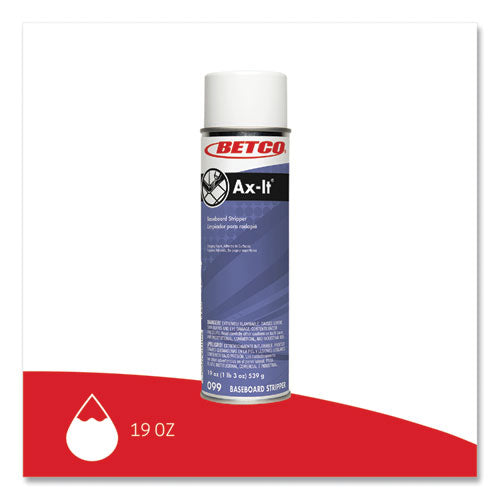 Ax-it Aerosol Decapante de zócalos, aroma de sasafrás, aerosol de 19 onzas, 12/cartón