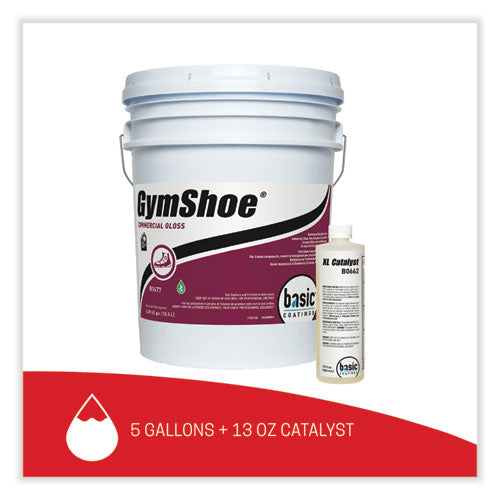 Gymshoe Gloss Sport Finish, Mild Scent, 5 Gal Pail