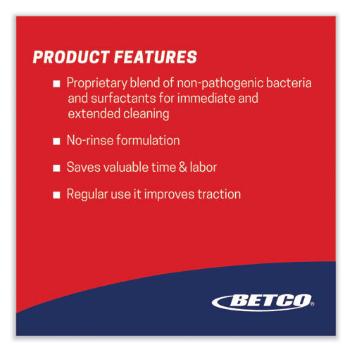 Bioactive Solutions No-rinse Floor Cleaner, Rain Fresh Scent, 1 Gal Bottle, 4/carton