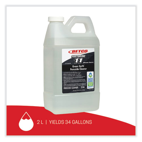 Green Earth Peroxide Cleaner, Fresh Mint Scent, 2 L Bottle, 4/carton