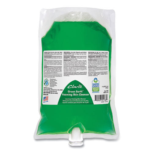 Green Earth Foaming Skin Cleanser Refill, Fresh Meadow, 1,000 Ml Refill Bag, 6/carton