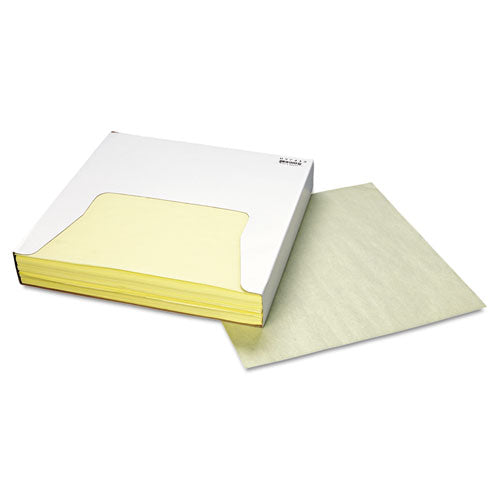 Envolturas y revestimientos de papel resistentes a la grasa, 12 x 12, amarillo, 1000/caja, 5 cajas/cartón