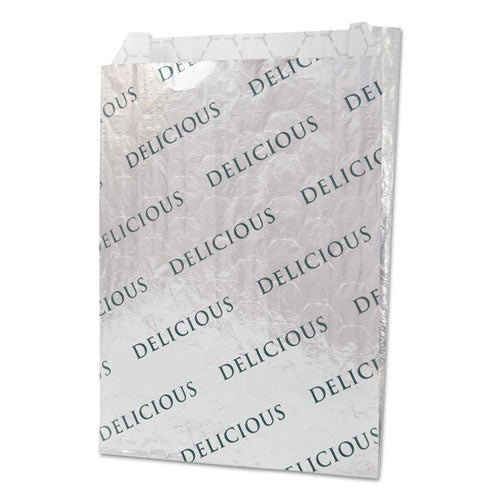 Bolsa con aislamiento de papel aluminio/papel/panal, 2", 8" X 6", blanca, 1,000/caja
