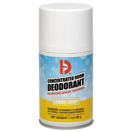 Metered Concentrated Room Deodorant, Lemon Scent, 7 Oz Aerosol Spray, 12/carton