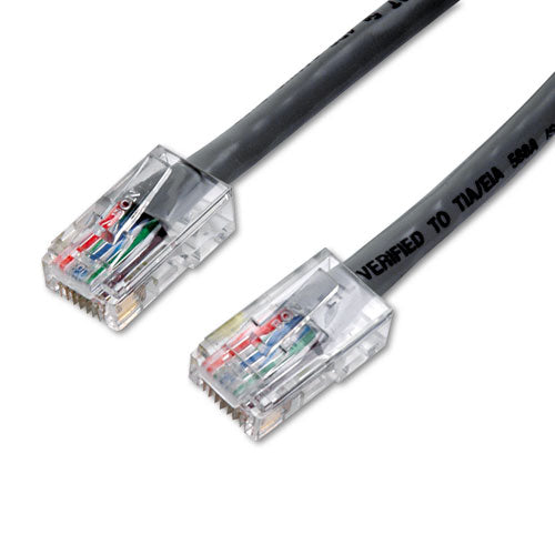 Cable de conexión moldeado Cat5e, 25 pies, gris