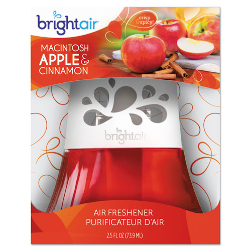 Scented Oil Air Freshener, Macintosh Apple And Cinnamon, Red, 2.5 Oz