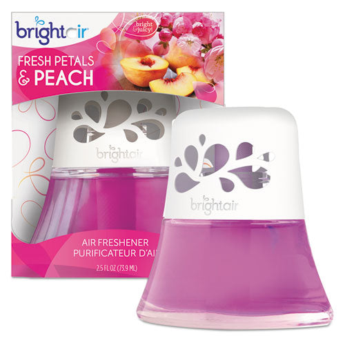 Scented Oil Air Freshener Diffuser, Fresh Petals And Peach, Pink, 2.5 Oz, 6/carton