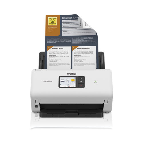 Escáner de escritorio de alta velocidad Ads-3300w, resolución óptica de 600 ppp, alimentador automático de documentos de 60 hojas