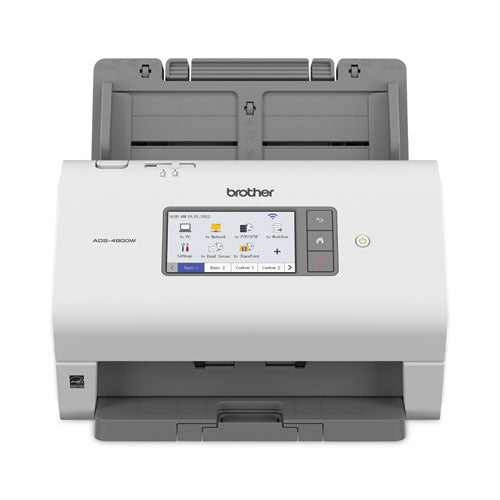 Escáner de escritorio profesional Ads-4700w, resolución óptica de 600 ppp, alimentador automático de documentos de 80 hojas