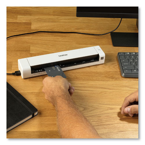 Escáner de documentos móvil compacto dúplex Ds-740d, resolución óptica de 600 ppp, alimentador automático de documentos dúplex de 1 hoja