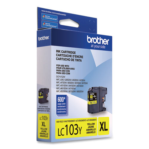 Lc103y Innobella High-yield Ink, 600 Page-yield, Yellow