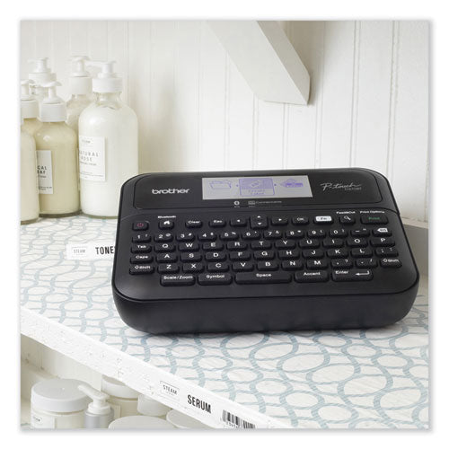 D-610btvp Connected Label Maker With Color Display, 30 Mm/s Print Speed, 14.2 X 6 X 13.3