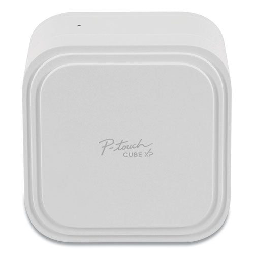 Pt-p910bt P-touch Cube Xp Label Maker, 20 Mm/s Print Speed, 3.7 X 5.4 X 5.4