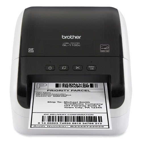 Impresora de etiquetas profesional de formato ancho Ql-1100c, velocidad de impresión de 69 etiquetas/min, 5,9 x 8,7 x 6,7
