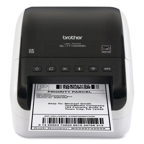 Ql-1110nwbc Impresora de etiquetas profesional de formato ancho, velocidad de impresión de 69 etiquetas/min, 5,9 x 6,7 x 8,7