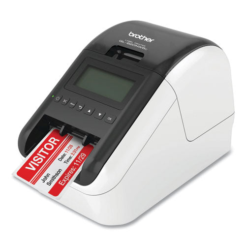 Impresora de etiquetas ultra flexible Ql-820nwbc, velocidad de impresión de 110 etiquetas/min, 5 x 5,7 x 9,2