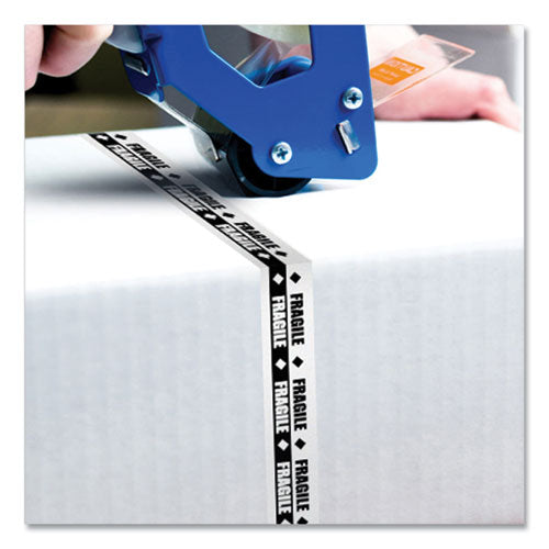 Cartucho de cinta de seguridad Tz para etiquetadoras P-touch, 0,7" x 26,2 pies, negro sobre blanco