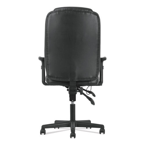 Silla ejecutiva con respaldo alto, soporta hasta 225 lb, altura del asiento de 17" a 20", color negro
