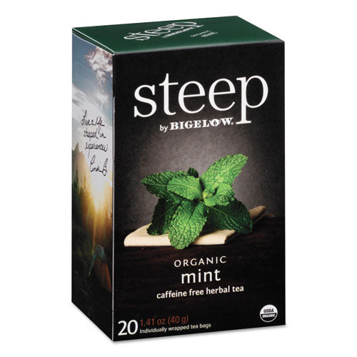 Steep Tea, menta, bolsita de té de 1.41 oz, 20/caja