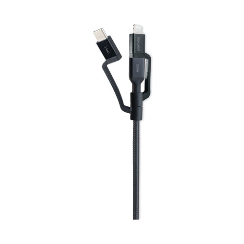 Cable USB universal, 3,5 pies, negro