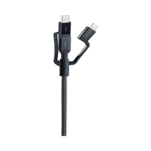 Cable USB universal, 3,5 pies, negro