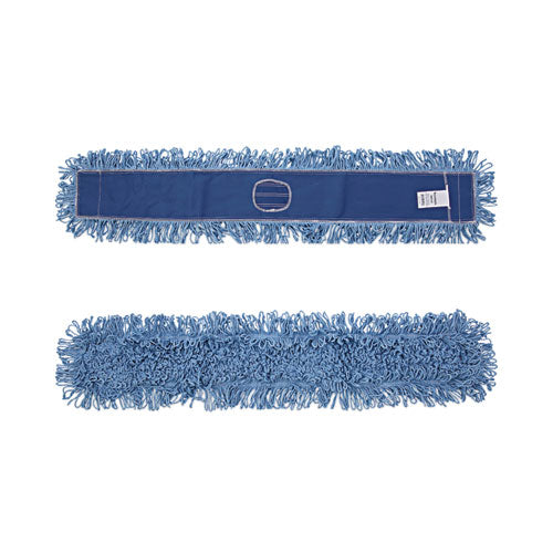 Dust Mop Head, Cotton/synthetic Blend, 48" X 5", Blue