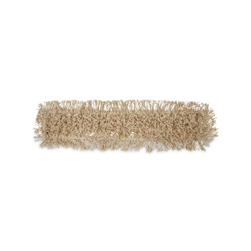 Industrial Dust Mop Head, Washable, Hygrade Cotton, 36w X 5d, White