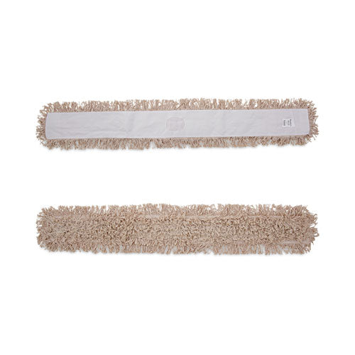 Industrial Dust Mop Head, Hygrade Cotton, 60w X 5d, White