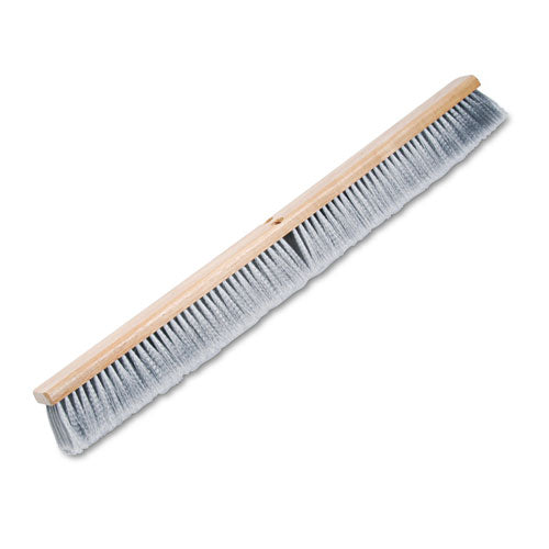 Floor Brush Head, 3.25" Maroon Stiff Polypropylene Bristles, 36" Brush
