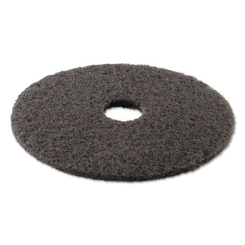 High Performance Stripping Floor Pads, 20" Diameter, Black, 5/carton