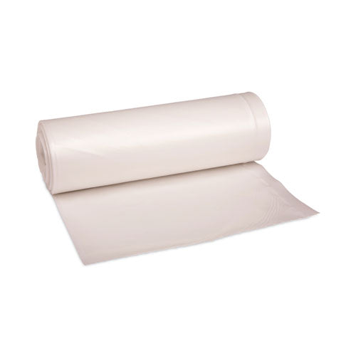 High-density Can Liners, 45 Gal, 19 Microns, 40" X 46", Natural, 25 Bags/roll, 6 Rolls/carton