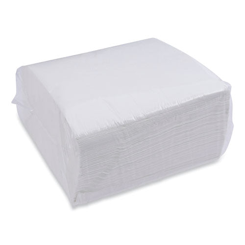 Servilleta para cena, 1 capa, 17 X 17, blanca, 250/paquete, 12 paquetes/cartón
