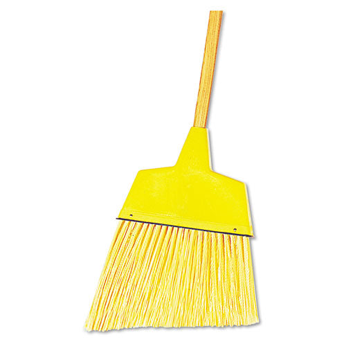 Angler Broom, 53" Handle, Yellow, 12/carton