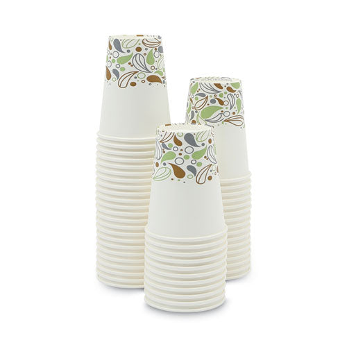 Vasos para bebidas calientes de papel impreso Deerfield, 12 oz, 50 vasos/manguito, 20 manguitos/cartón