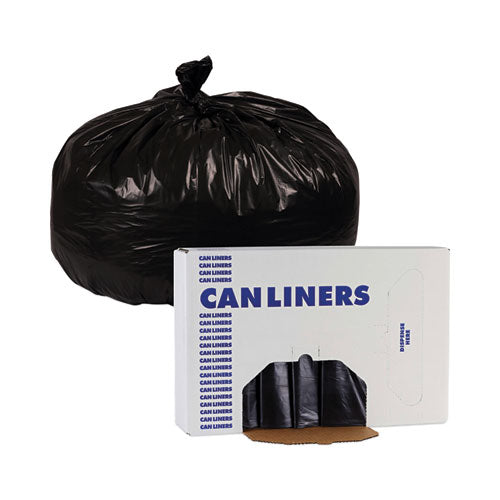 Revestimientos para latas industriales lineales de baja densidad, 56 gal, 1,7 mil, 43 x 47, negro, 100/caja