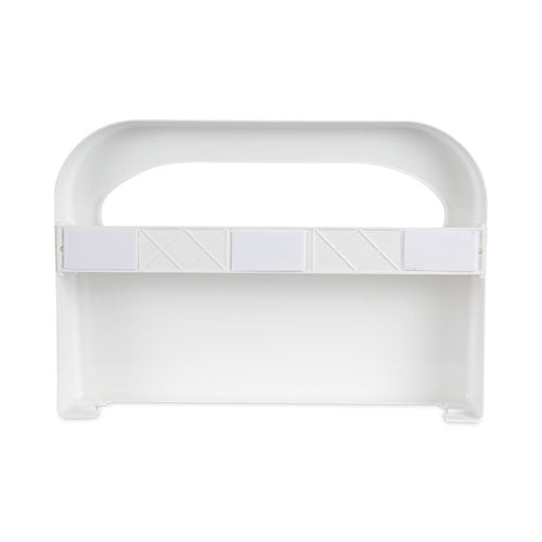 Dispensador de tapas para asientos de inodoro, 16 x 3 x 11,5, blanco, 2/caja